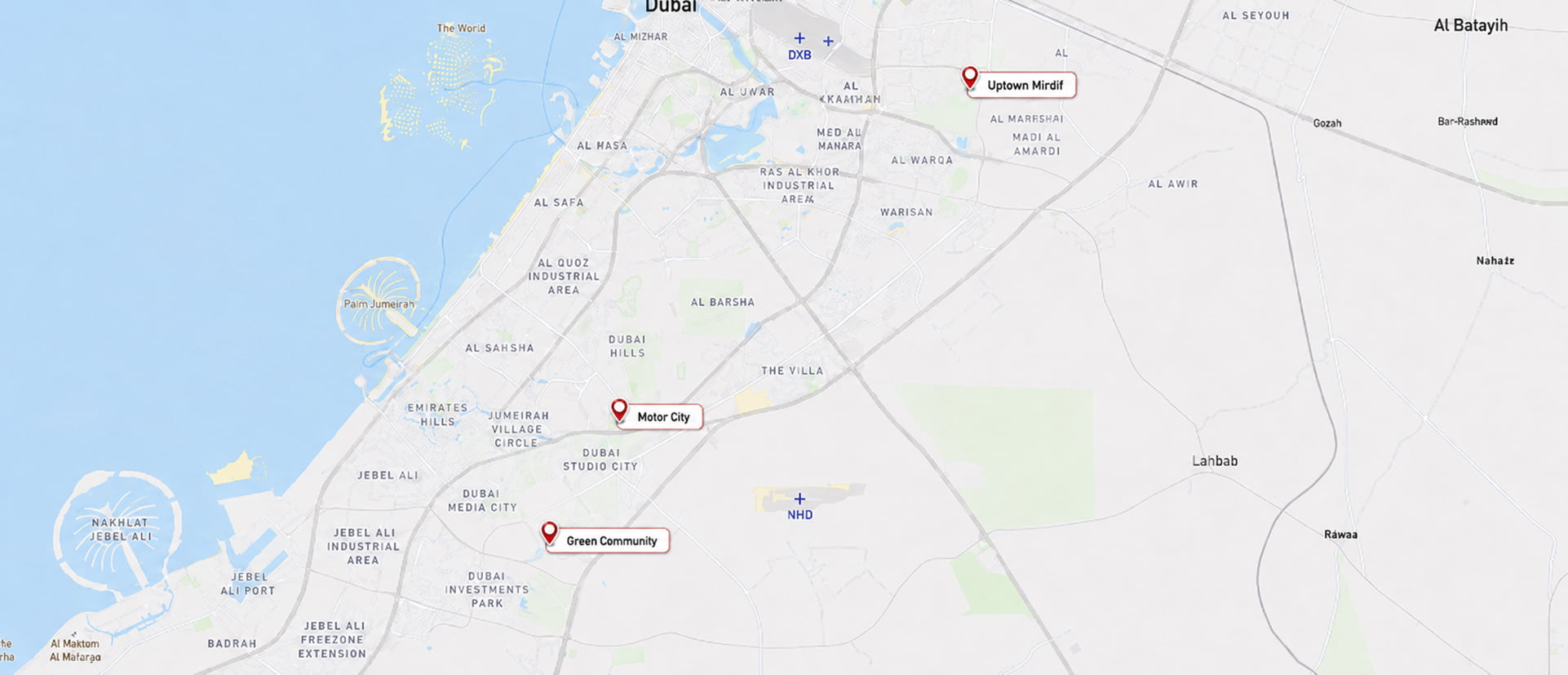 Union Properties Location Map
